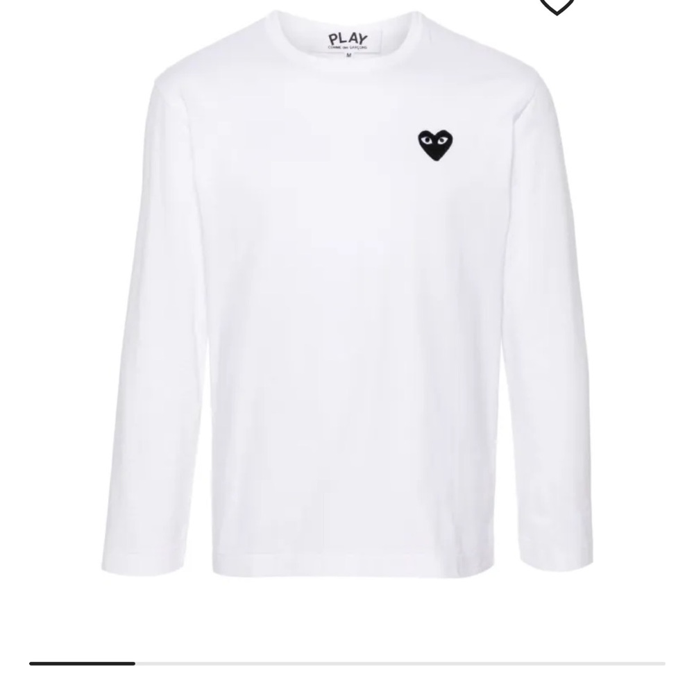 Comme des Garçons White Long Sleeve Shirt